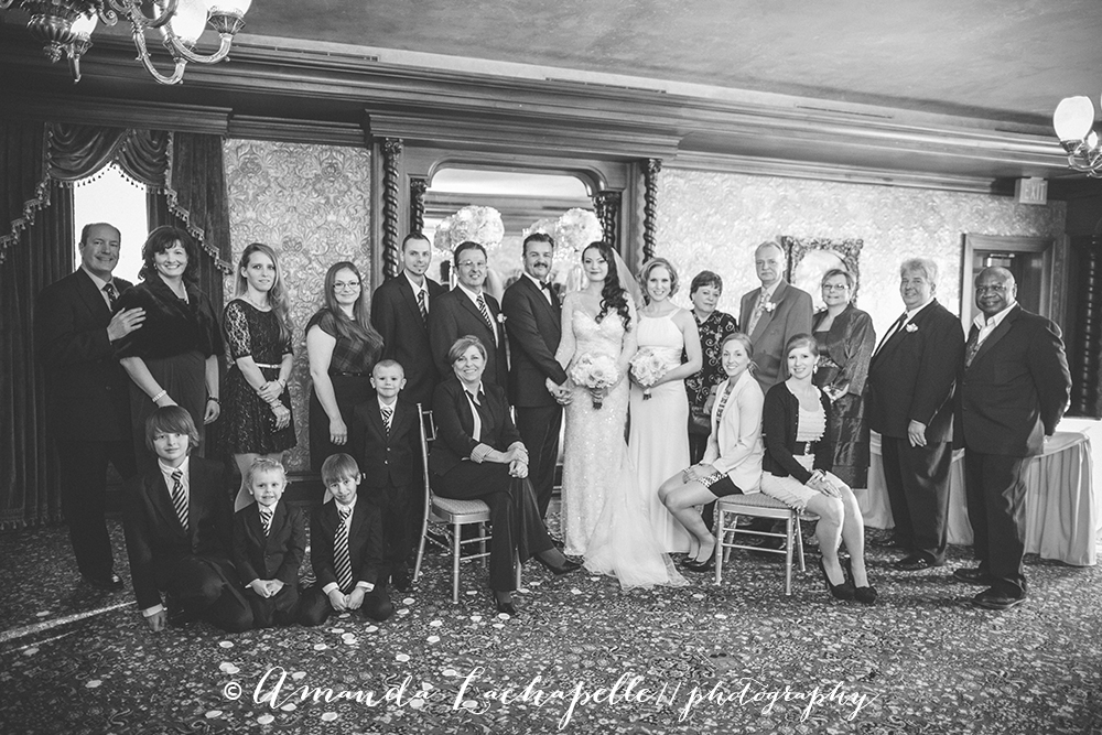 family group wedding portrait